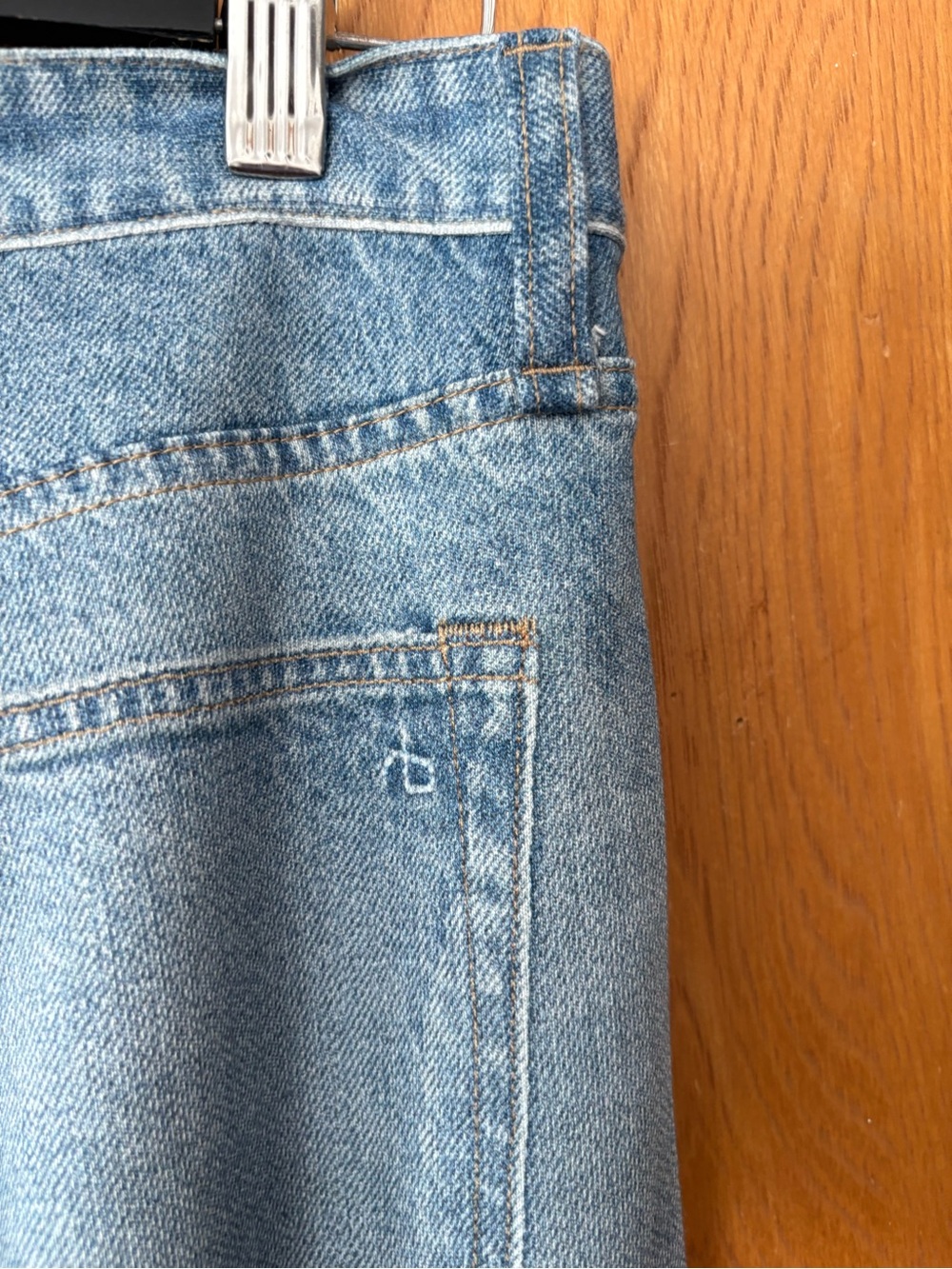 rag & bone Miramar Railey Light Blue Wide-Leg Jeans 29 - Picture 10 of 15